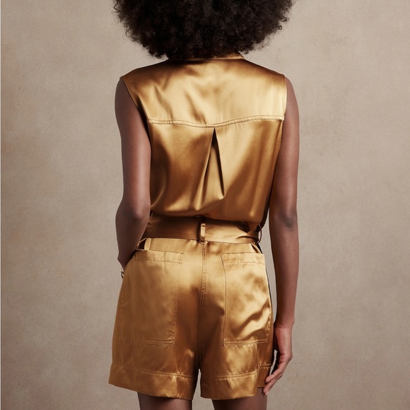 Banana Republic Daydream Silk Romper - NWT - Picture 2 of 10